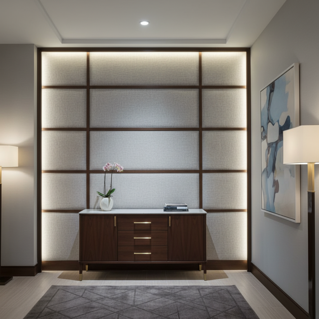 Vivace Reef - Helium Upholstered Wall Panel | Architectural Fabrics