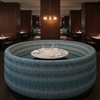 Apache - Azure Tide Silicone Hybrid Upholstered Banquette | Architectural Fabrics