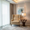Thatch Cay - Silk Upholstered Chair | Architectural Fabrics
