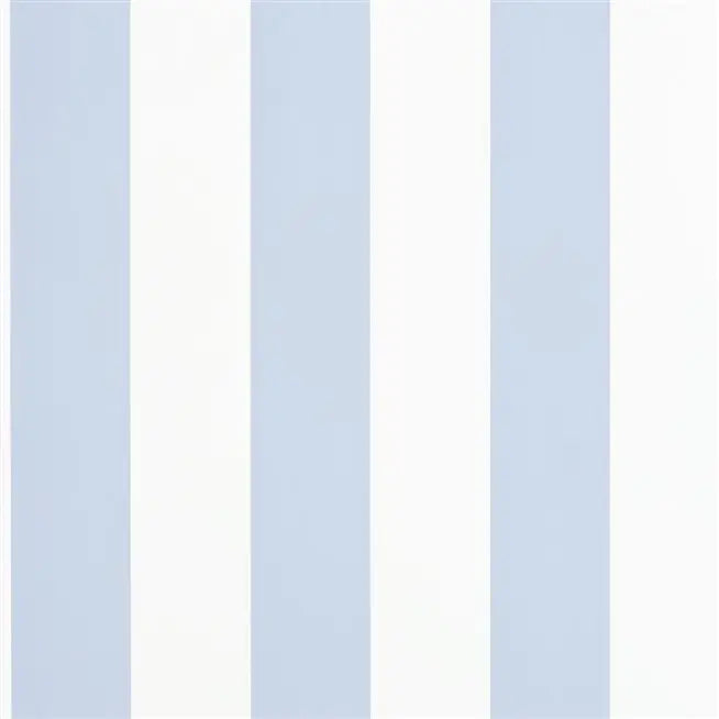 Spalding Stripe  Blue / White Wallpaper | Ralph Lauren