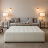 Puerto Plata - Snow Upholstered Ottoman | Architectural Fabrics