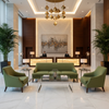 Ultrasuede Lotus Green Upholstered Sofa | Ultrasuede Upholstery