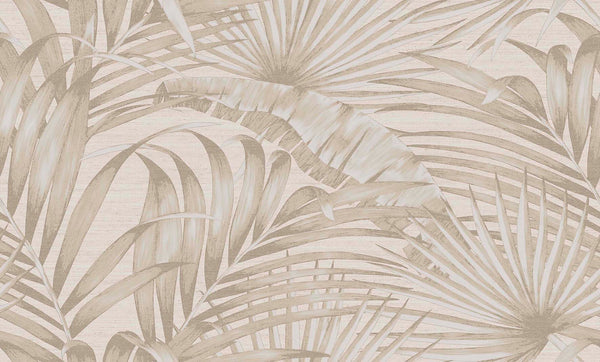 Foglie Di Palma Taupe | Masi Wallcovering