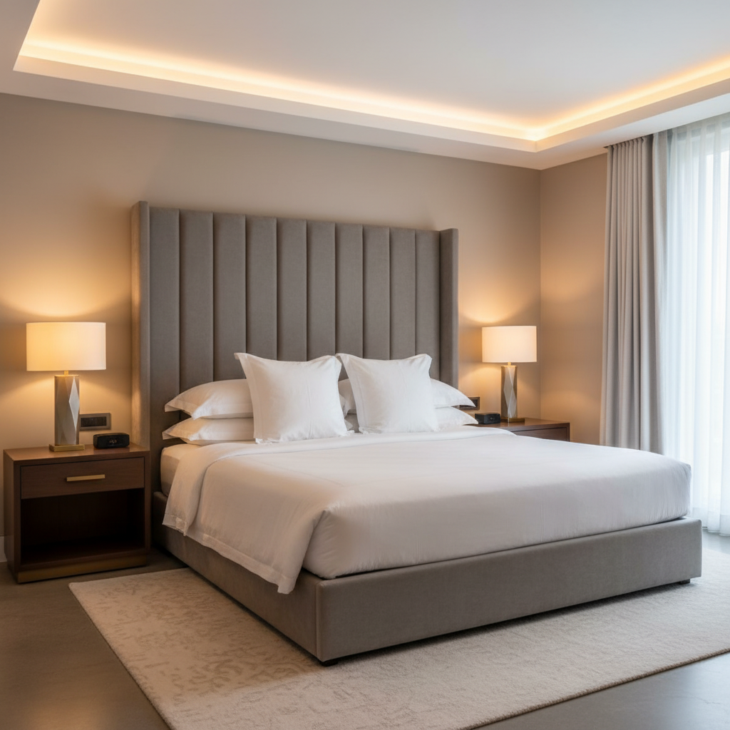 Kralendijk - Shadow Upholstered Headboard | Architectural Fabrics