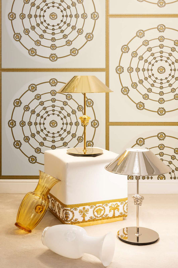 I Love Baroque Gold Cream Versace Home Wallcovering