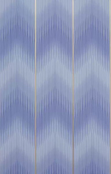 Danzon Metallic Chevron Blue Wallpaper | Osborne & Little Europe