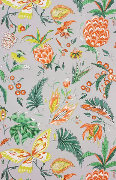Habanera Cuban orange Wallpaper | Osborne & Little Europe