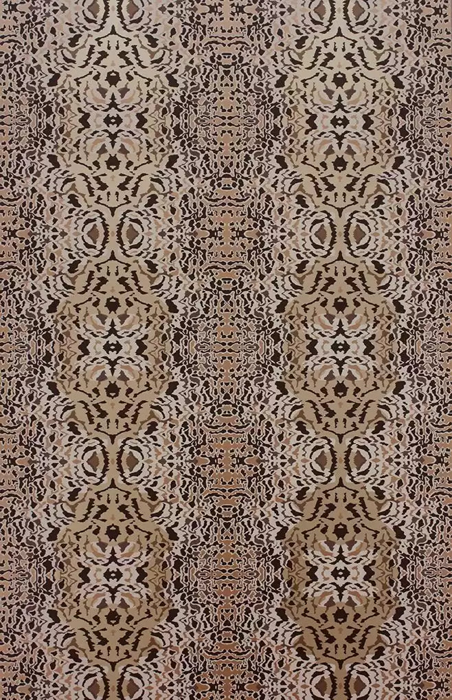Leopardo Leopard Peacock Brown Wallpaper | Osborne & Little Europe