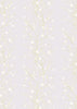Blossom Branch White & Gold on Dusky Pink