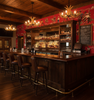 The Original Yeeha 1950's Cowboy - Red Baron Mid-Century Modern | Architectural Wallcoverings - Western Bar Room Setting