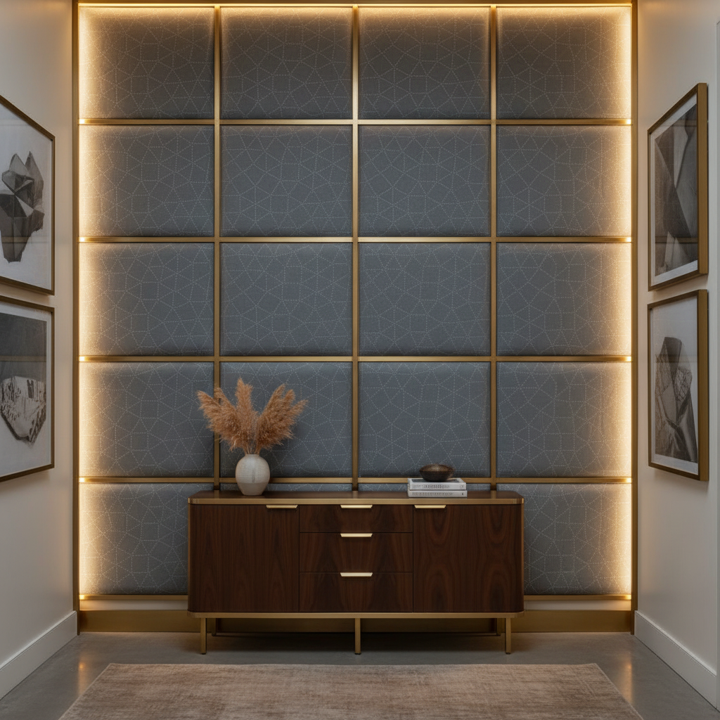 St. Barthelemy - Storm Upholstered Wall Panel | Architectural Fabrics