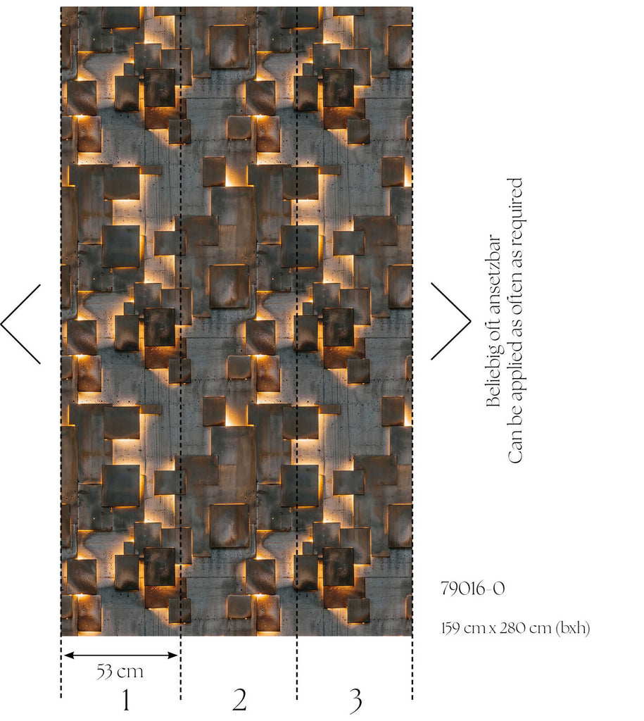 Livingwalls Design Panel Hot Spots Gray Wallcovering | AS Creation