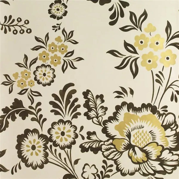 Tullgarn 2 Cocoa Brown Wallpaper | Designers Guild Europe