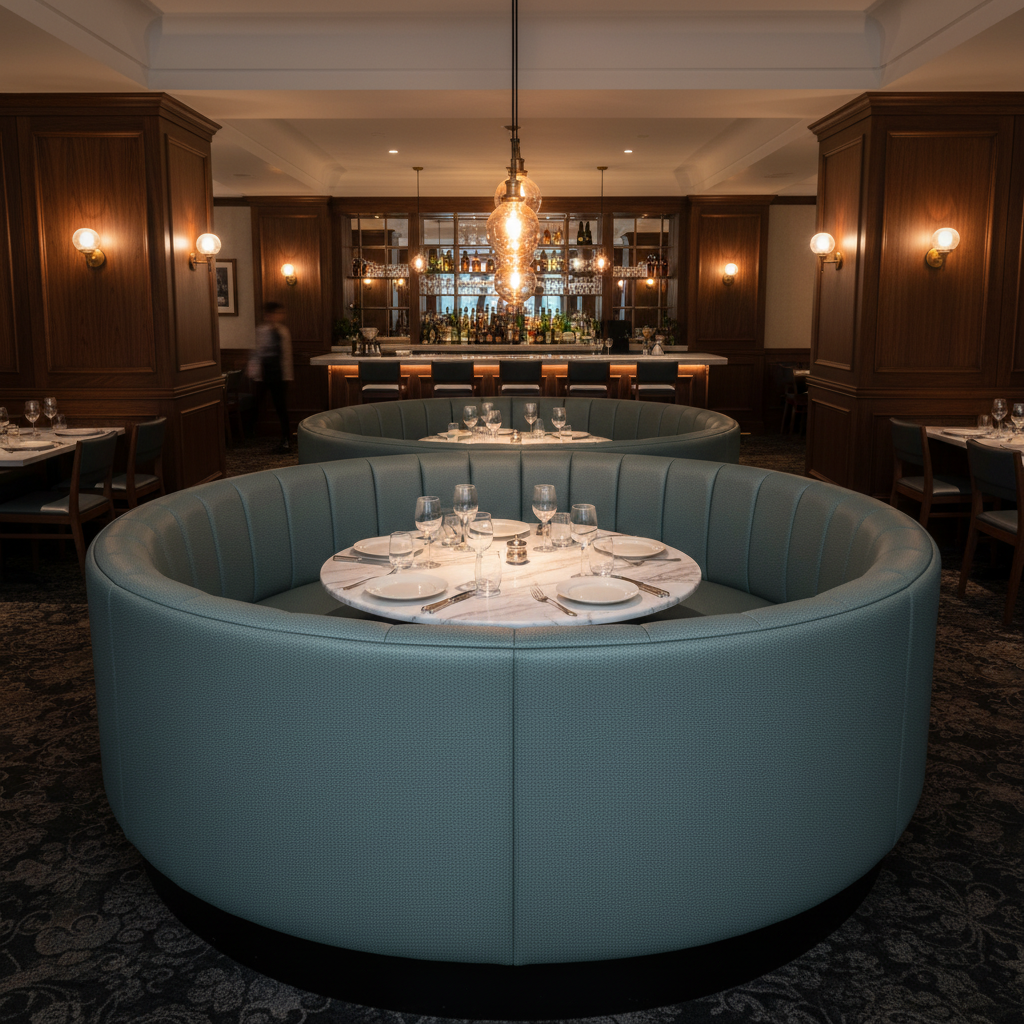 Turquoise Bay - Dive Upholstered Banquette | Architectural Fabrics