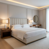 Vivace Reef - Snow Upholstered Headboard | Architectural Fabrics
