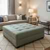 Marigot - Porcelain Upholstered Ottoman | Architectural Fabrics