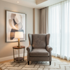 Kralendijk - Slate Upholstered Chair | Architectural Fabrics