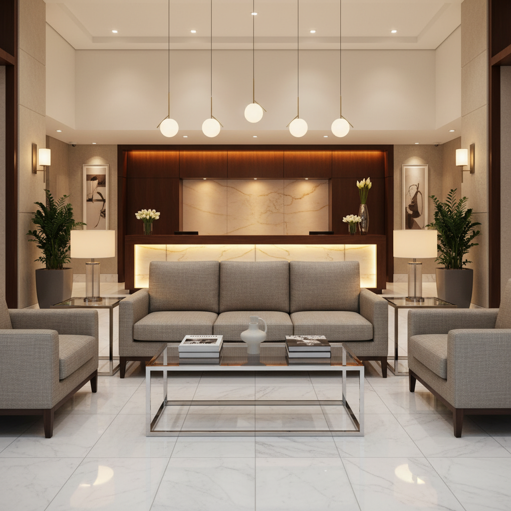 Subtle Linen Weave Taupe Mist Upholstered Sofa | Architectural Fabrics