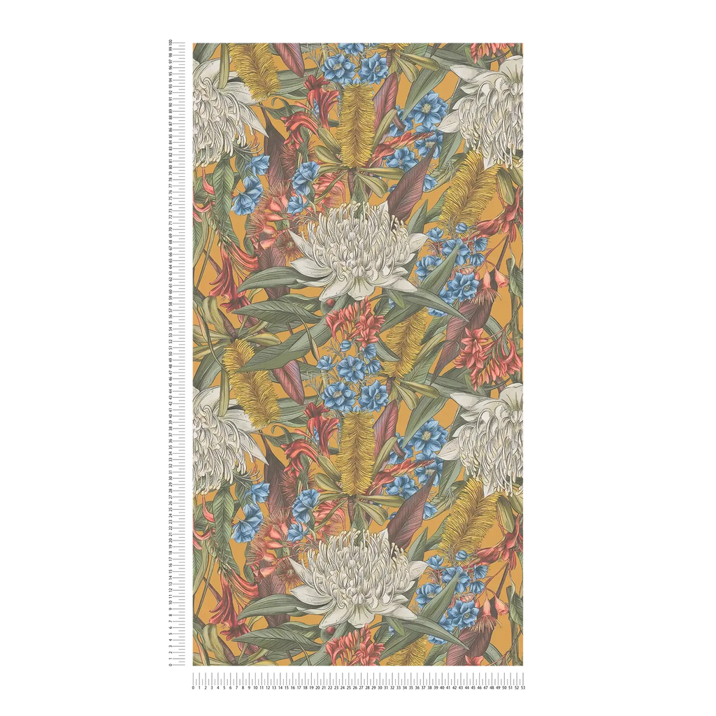 Drawn Into Nature Yellow Wallcovering | AS Creation