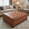 Maya Riviera - Acorn Upholstered Ottoman | Architectural Fabrics