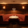 Analog - Garnet Etched Polyurethane Upholstered Banquette | Architectural Fabrics