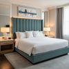 Amalfi - Teal Tide Indoor/Outdoor Vinyl Upholstered Headboard | Architectural Fabrics