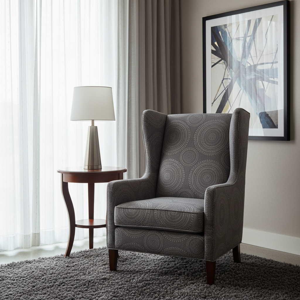 Virgin Gorda - Graphite Upholstered Chair | Architectural Fabrics