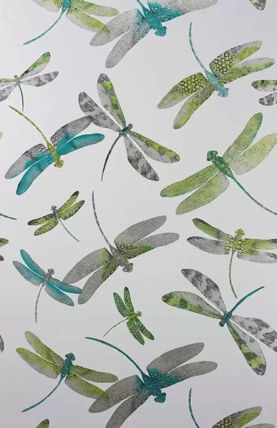Dragonfly Dance Metallic  Wallpaper | Osborne & Little Europe