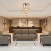 St. Eustatius - Mushroom Upholstered Sofa | Architectural Fabrics