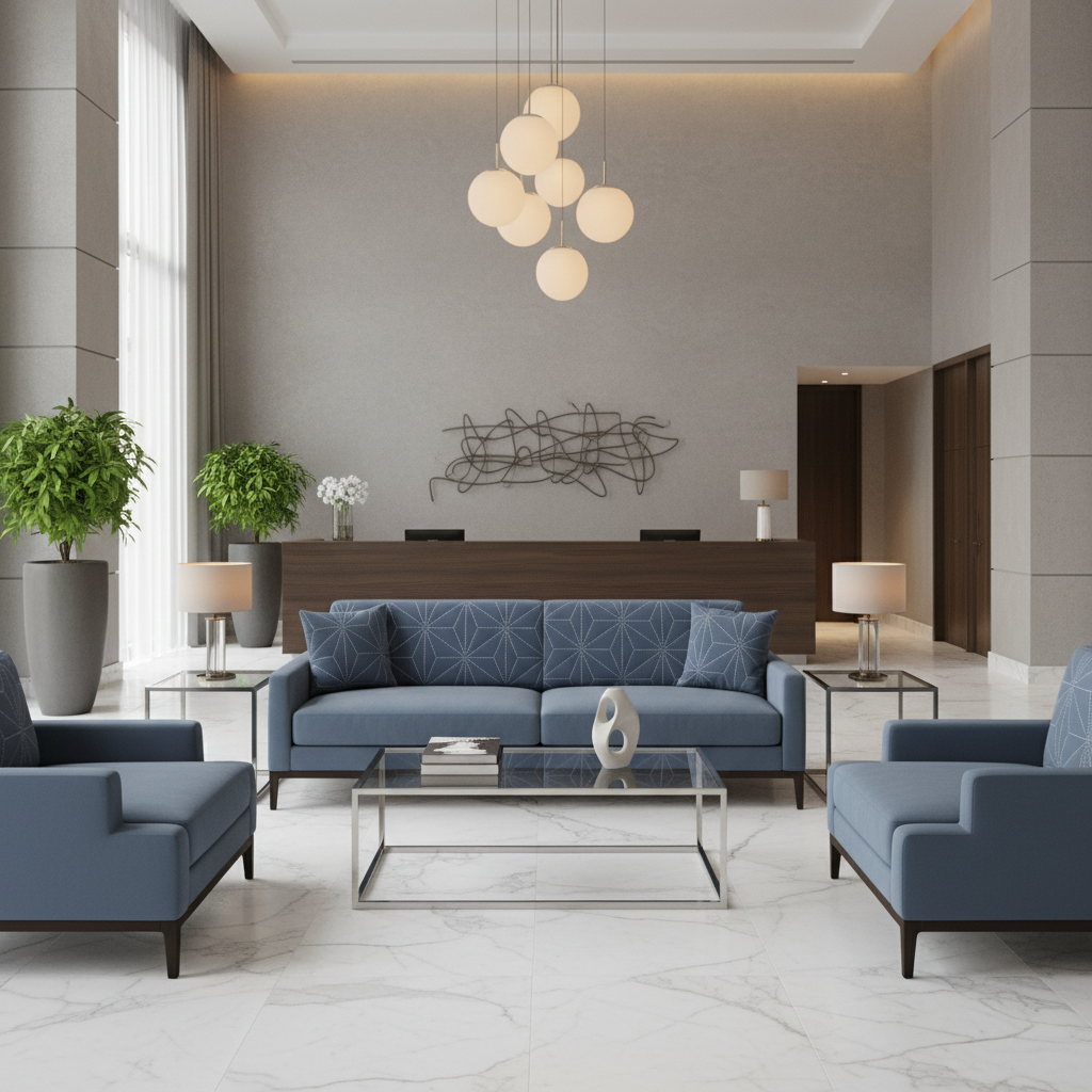 Axis - Axis Etched Polyurethane Upholstered Sofa | Architectural Fabrics