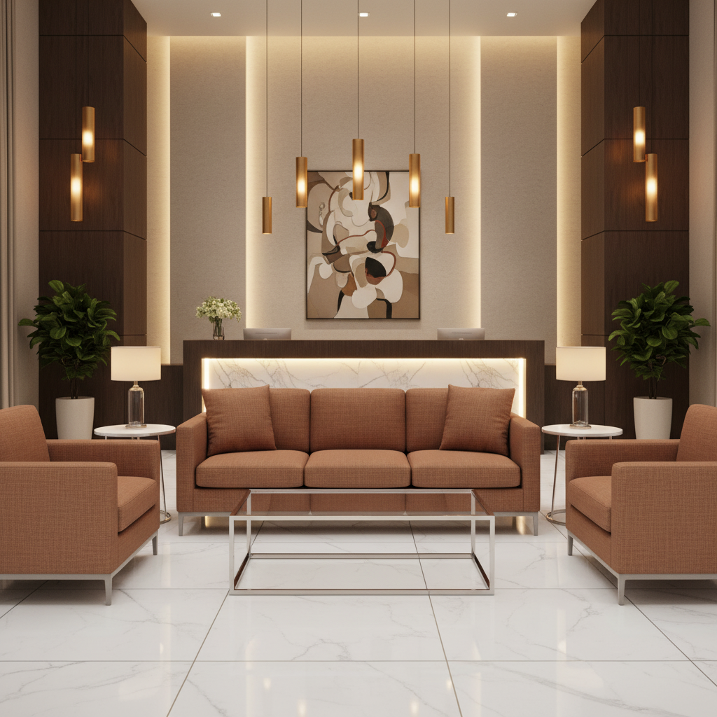 Linen Island - Earth Upholstered Sofa | Architectural Fabrics