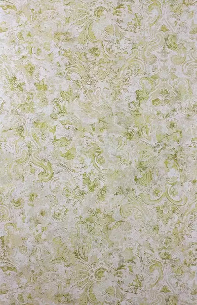 Latania Small Scale Paisley Chartreuse Yellow Wallpaper | Osborne & Little Europe