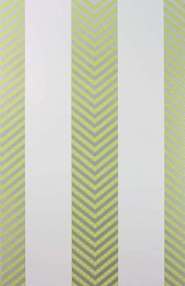 Nevis Beaded Stripe Chartreuse Yellow | Osborne & Little Europe