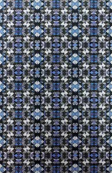 Mustique Holographic  Blue Wallpaper | Osborne & Little Europe