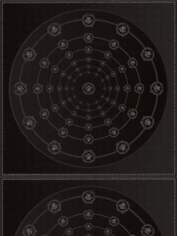 I Love Baroque Black Silver Wallcovering | Versace