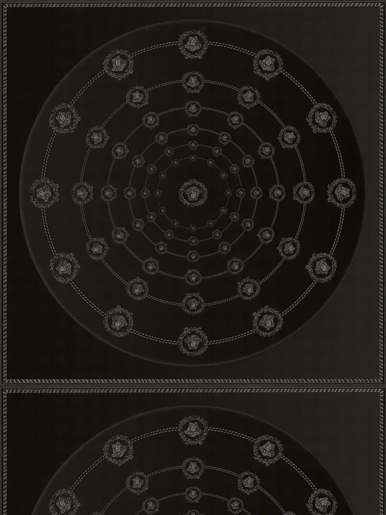 I Love Baroque Black Silver Versace Wallcovering