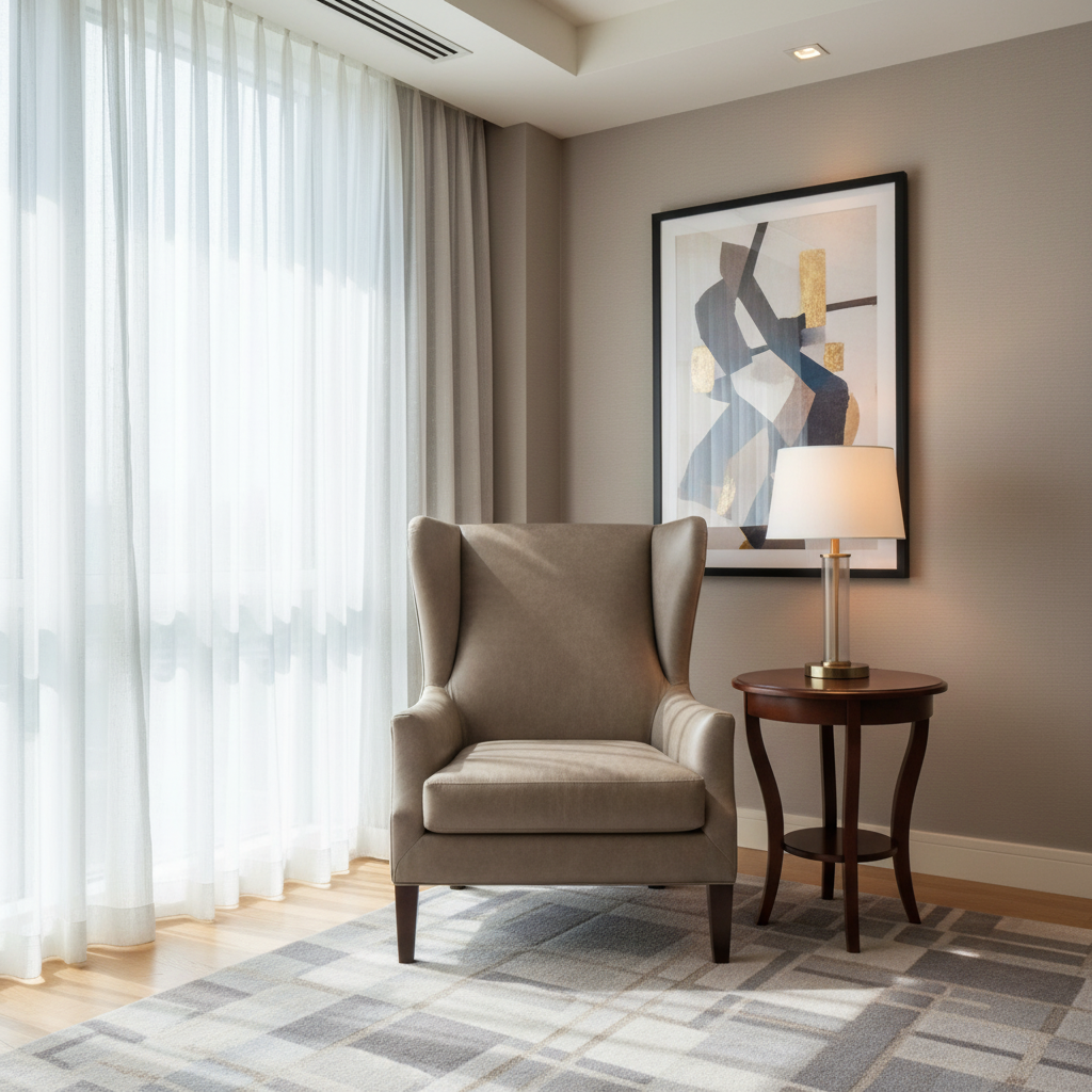 Luxury Cay - Gravel Upholstered Chair | Architectural Fabrics