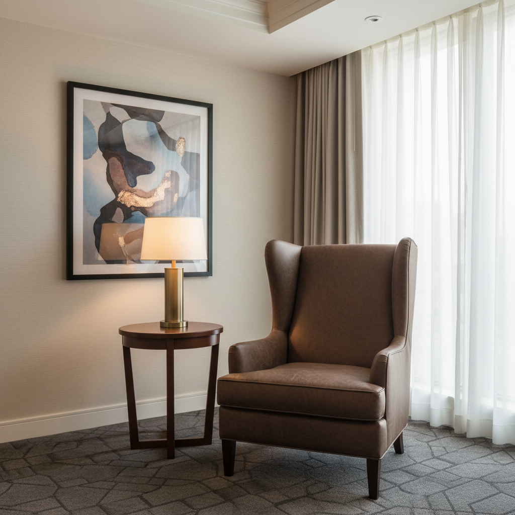 Smooth Pebble Grain Rich Umber Upholstered Chair | Architectural Fabrics
