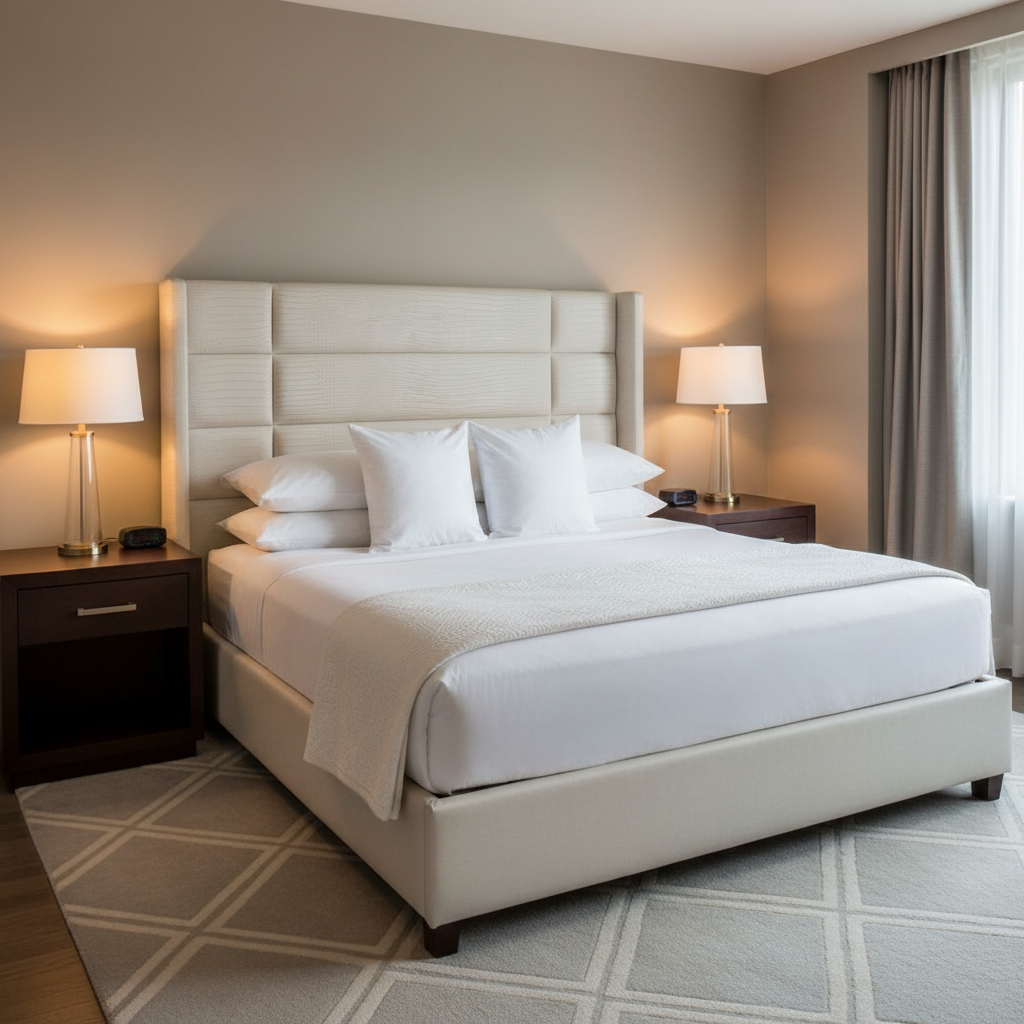 Silver Bank - Snowflake Upholstered Headboard | Architectural Fabrics