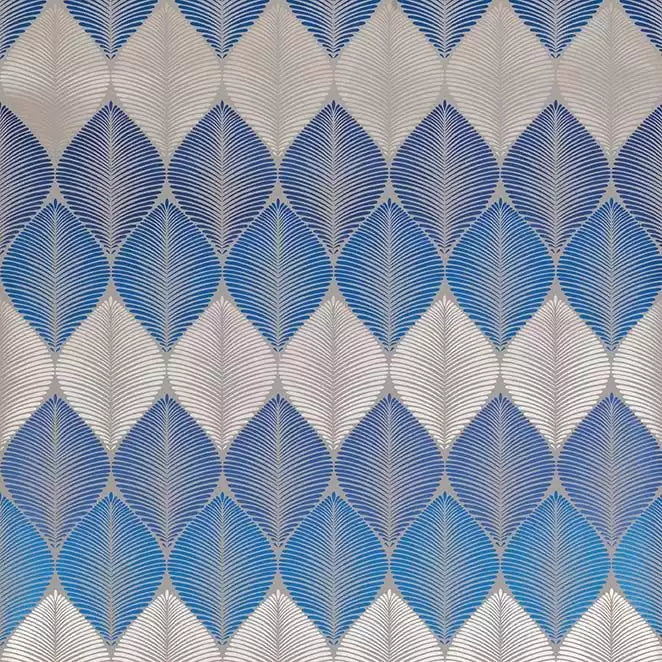 Leaf Fall Metallic Blue | Osborne & Little Europe