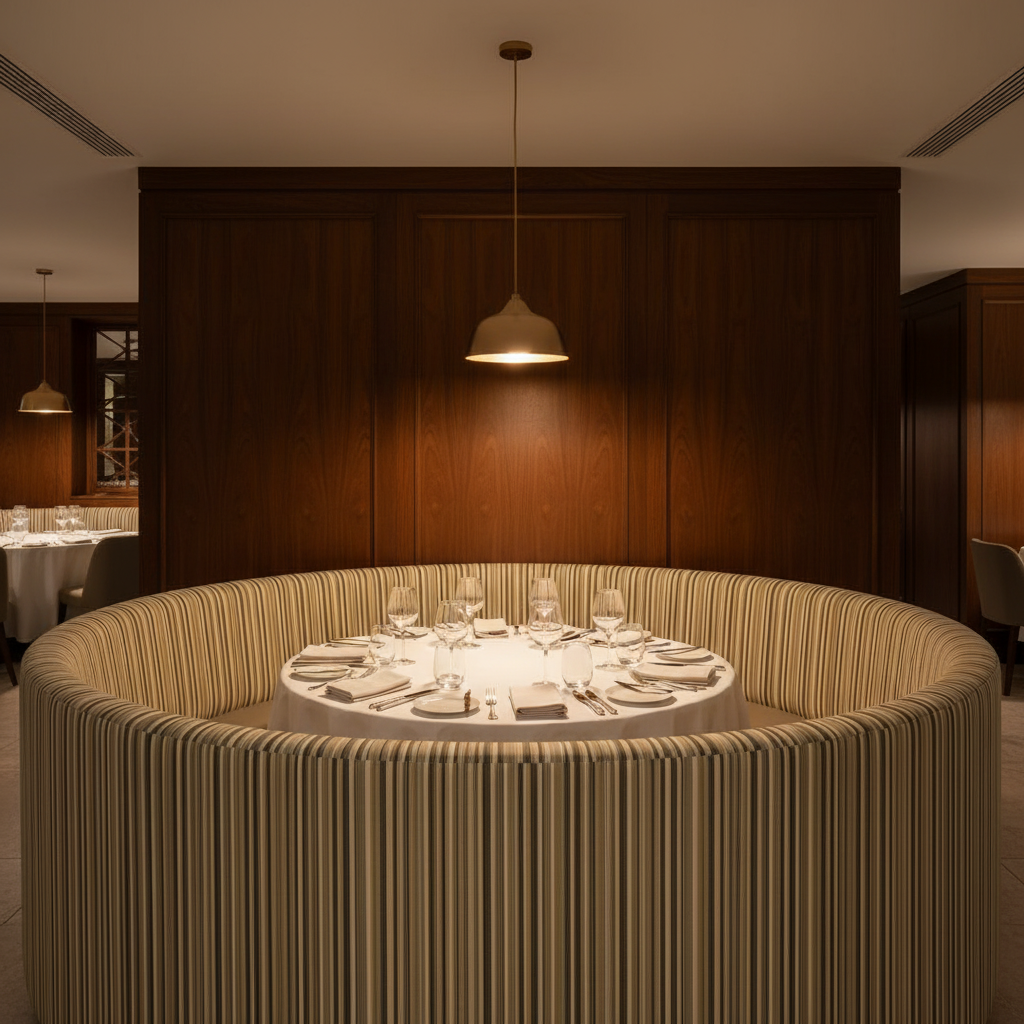 Vista Point - Ridge Upholstered Banquette | Architectural Fabrics