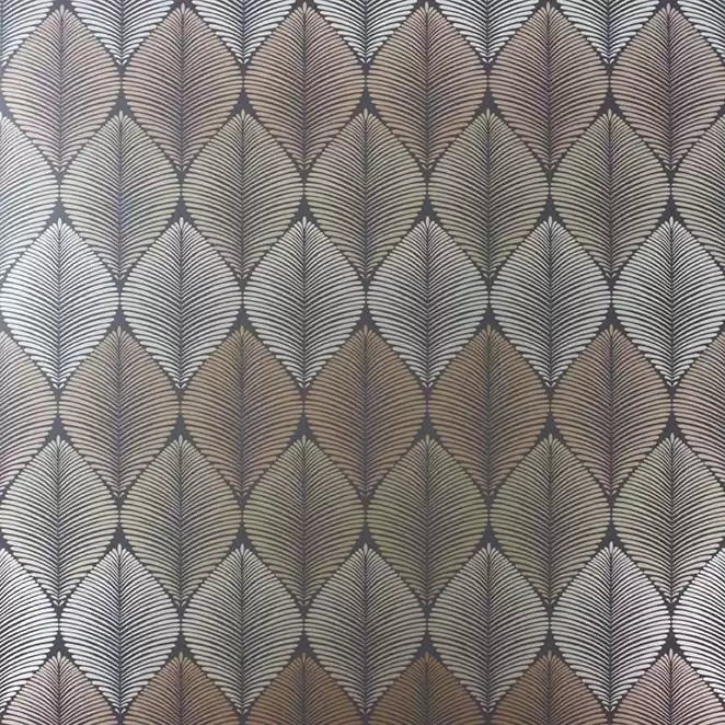 Leaf Fall Metallic Brown Wallpaper | Osborne & Little Europe