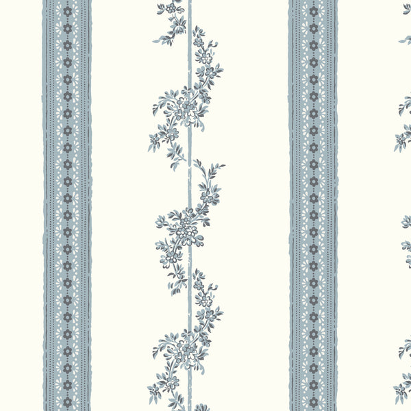 Drottningholm, Blue Wallcoverings | Schumacher