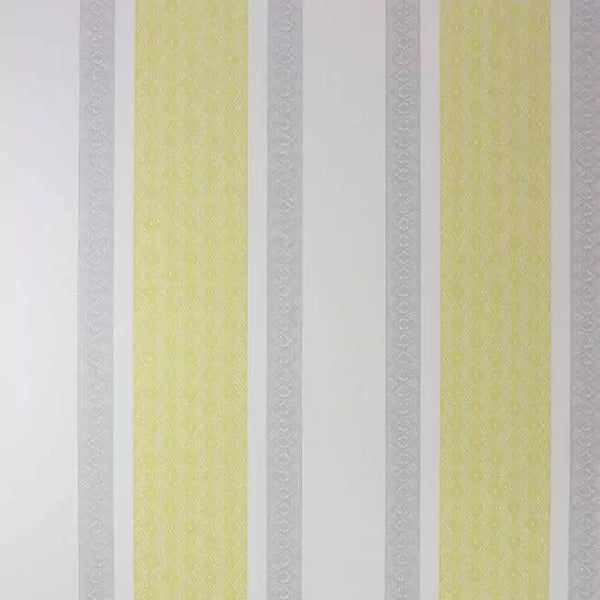 Chantilly Lace Stripe Yellow Wallpaper | Osborne & Little Europe