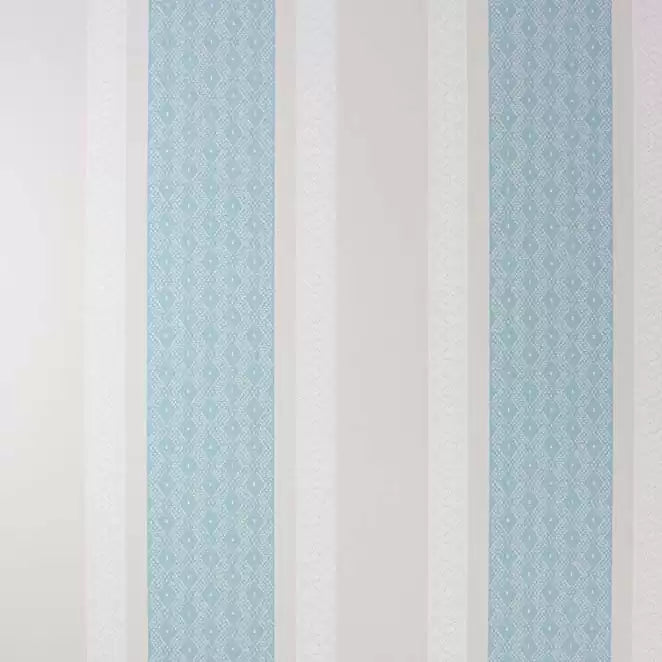 Chantilly Lace Stripe Aqua Wallpaper | Osborne & Little Europe