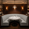 Algiers - Opal Performance Vinyl Upholstered Banquette | Architectural Fabrics
