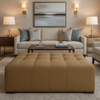 Adagio - Adagio Blackout Fabric Upholstered Ottoman | Architectural Fabrics