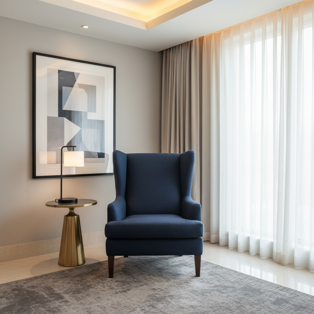 Aspect - Midnight Weave Performance Polyurethane Upholstered Chair | Architectural Fabrics