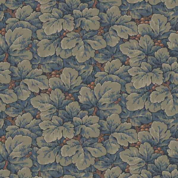 Waldemar, Blue and Green Wallcoverings | Schumacher