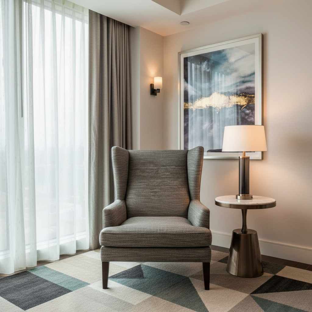 Pigeon Island - Thunder Upholstered Chair | Architectural Fabrics
